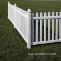 White PVC Picket Fence